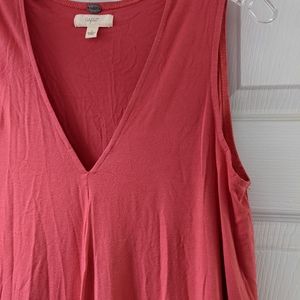 Sleeveless Coral Top Size L